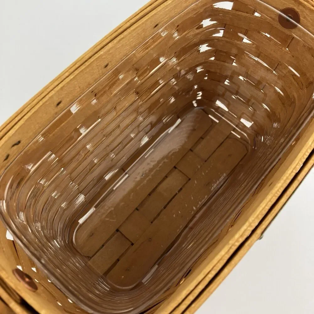 Longaberger Dresden Tour Basket 2 Set 1996 | Signed /w Card Dresden VTG (15814)